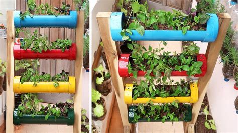 Amazing Vertical Vegetable Garden Made From Plastic Water Pipes In 2020