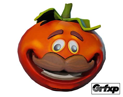 Tomato Man Head Fortnite Printed Sticker Halloween