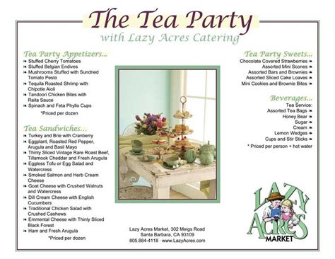 Tea Party Menu Ideas Appetizers And Sandwiches Tea Pinterest Tea