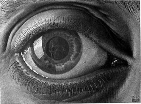 Mc Eschers Eye Eye Art Scary Optical Illusions Optical Art Escher