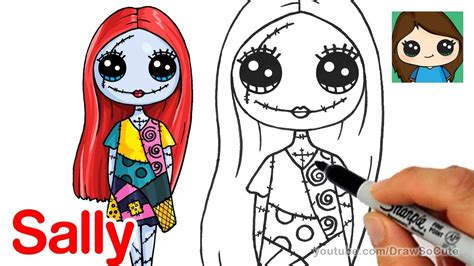 How To Draw Sally Easy The Nightmare Before Christmas Youtube