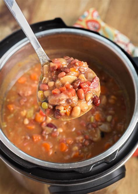 Instant Pot 15 Bean Soup Simply Happy Foodie