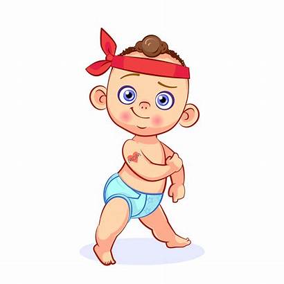 Strong Boy Diaper Shutterstock Standing Mom Cartoon