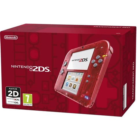 Nintendo 2ds Transparent Red Nintendo Uk Store