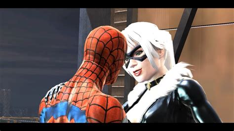 Spiderman Vs Black Cat And Kiss Felicia Hardi Spider Man Web Of Shadows