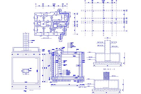 Foundation Footing Structure Drawings Cad Rcc Construction Units Dwg My Xxx Hot Girl