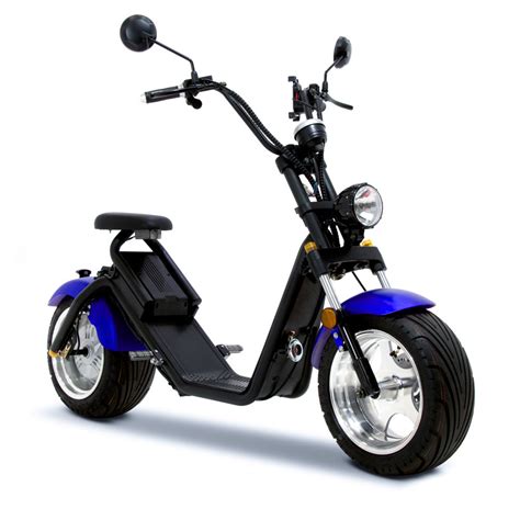 Funbikes Road Legal Blue Electric Fat Wheel Adult Scooter