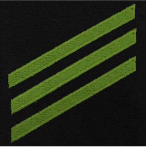 Genuine Us Navy E3 Rating Badge Airman Green Chevrons On Blue