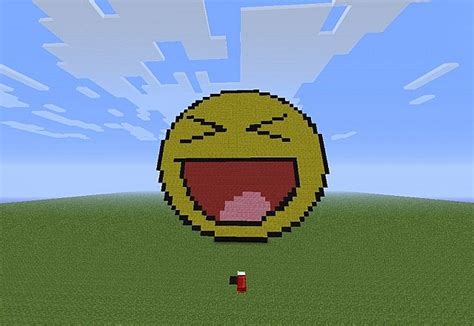 Pixel Art Smiley Face Minecraft Project