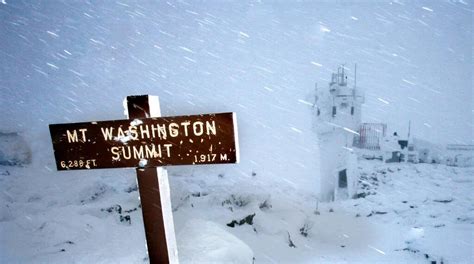 Behind The History Of Mount Washingtons Fabled 231 Mph Wind Gust