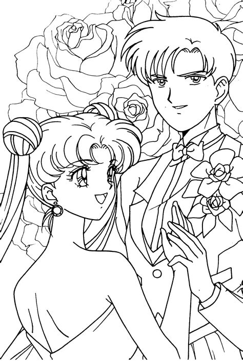 Ichigo hollow, the final form. Usagi and Mamoru Coloring Page // #sailormoon | Sailor ...