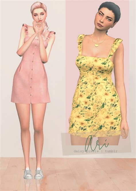 Ari Dress At Daisy Pixels Sims 4 Updates