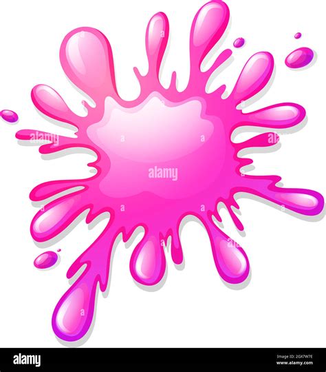 Pink Color Splash On White Stock Vector Image And Art Alamy
