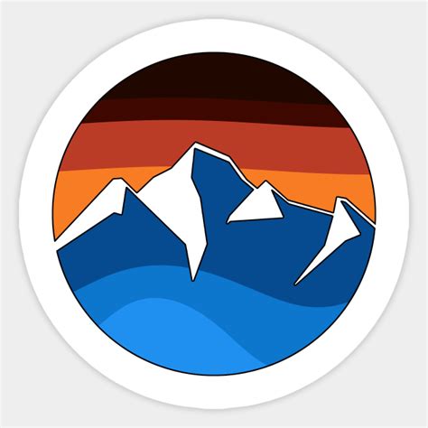 Rocky Mountain Icon Rocky Mountains Sticker Teepublic