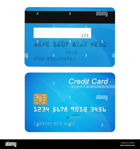 Credit Card Front Back View Hi Res Stock Photography And Images Alamy