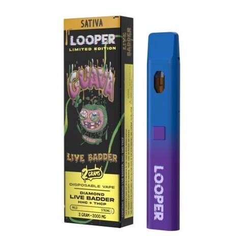 Looper Limited Edition Live Badder 2g Disposable Guava Sativa Best