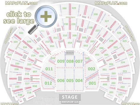 Detailed Seat Numbers Chart With Rows And Blocks Layout Hydro Sse Arena