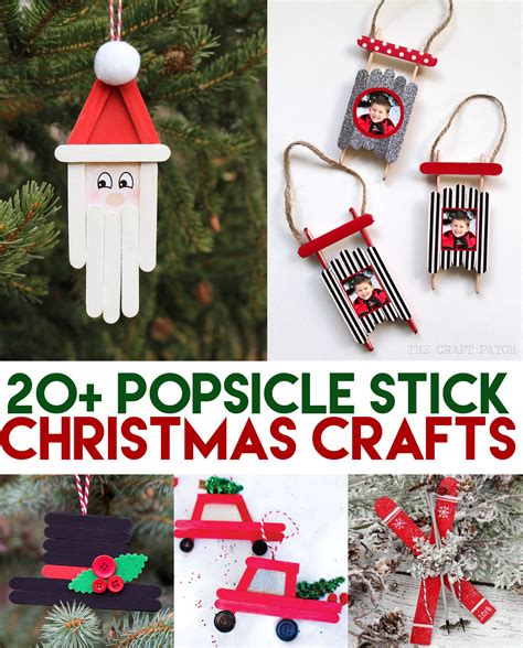 Popsicle Stick Christmas Crafts The Craft Patch Popsicle Stick