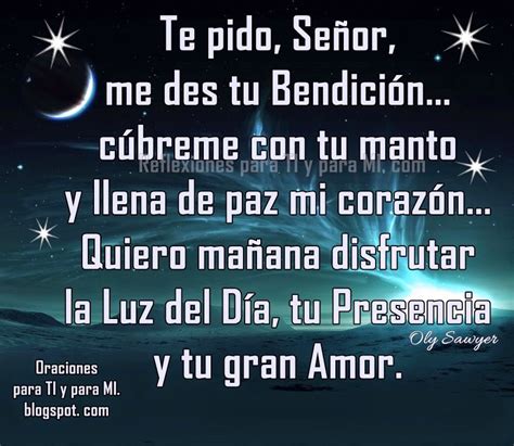 Oraciones Para Ti Y Para MÍ Te Pido Señor Me Des Tu Bendición