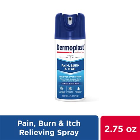 Dermoplast Pain Burn And Itch Spray Pain Relief For Minor Cuts Burns