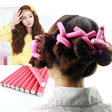 5pcs Diy Hairstyle Bendy Hair Styling Tools Plastic Curler Roller Soft