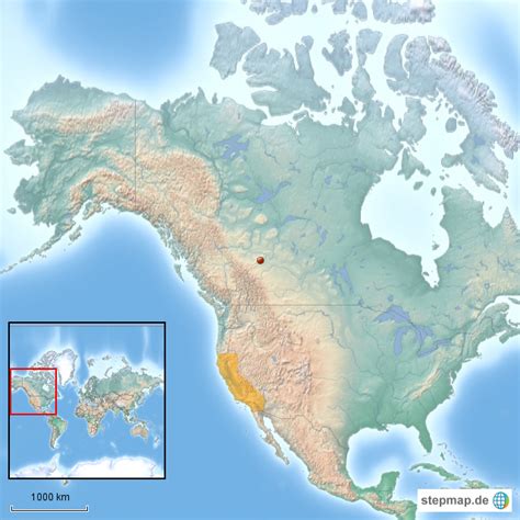 Stepmap Westcoast Landkarte Für Usa