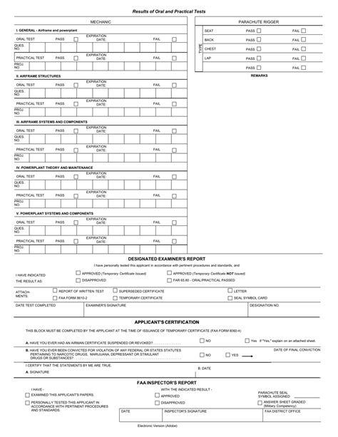 Faa Form 8610 2 Fill Out Sign Online And Download Fillable Pdf