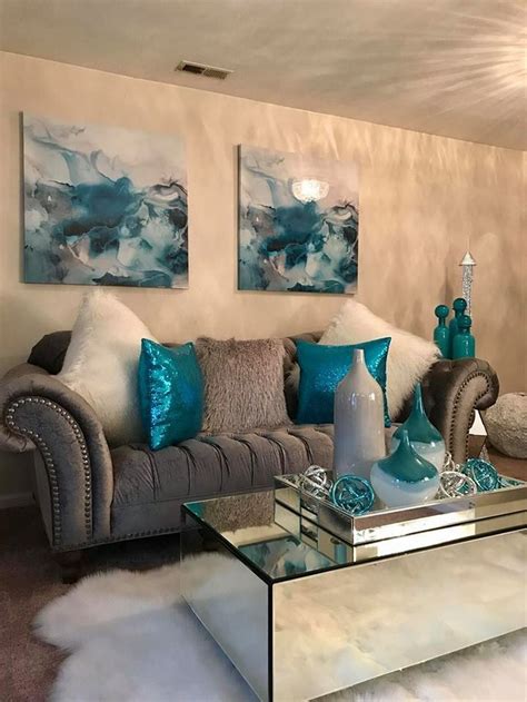 45 Creative Diy Wall Decor For Living Room Teal Living Rooms Living Room Turquoise Teal