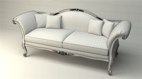 3d Model Classic Sofa Minimalism Cgtrader