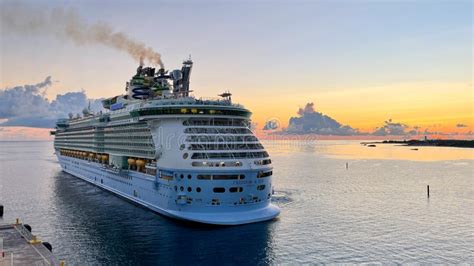 The Royal Caribbean Cruise Ship Freedom Of The Seas In Nassau Bahamas