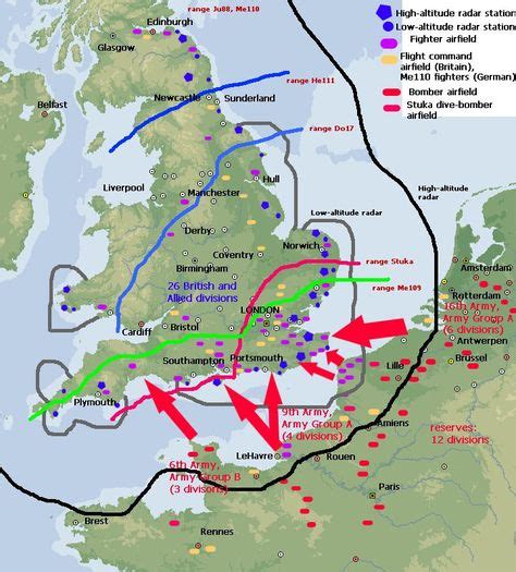 Map Battle Of Britain Px800 721×800 Battle Of Britain History