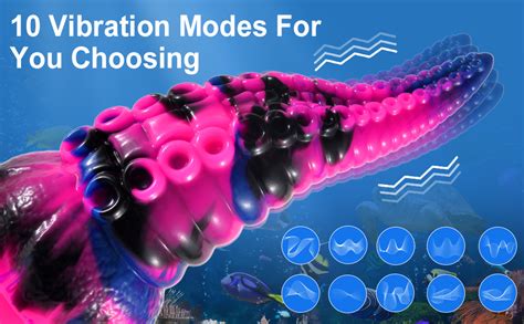 Shkanla Realistic Dildo G Spot Vibrator 87inch Thick Tentacle Penis Vaginal Stimulator With 10