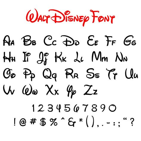 Disney Font Svg Collection Disney Alphabet Svg Disney