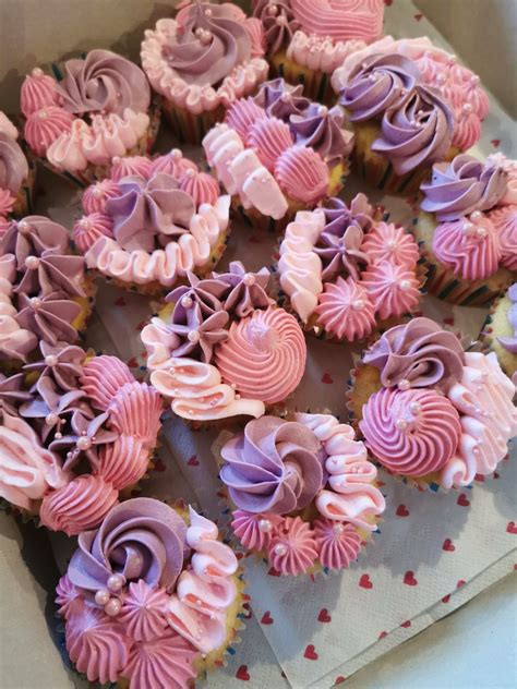 Pink And Purple Cupcakes Cupcake Cake Designs Cupcake Recipes Fancy