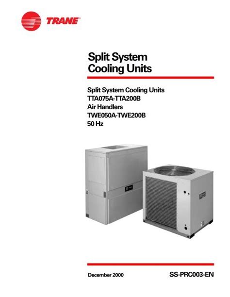 Split System Cooling Units Trane