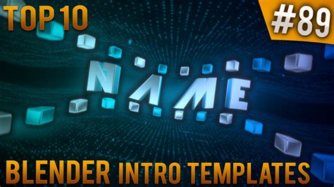 Top 10 Blender Intro Templates 89 Free Download Youtube