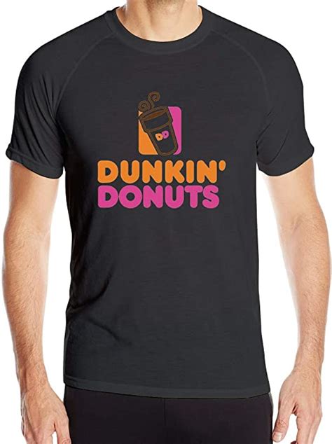 Shenguang Dunkin Donuts Mens Quick Dry Short Sleeve Workout T Shirts