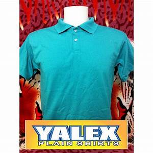 Cod Yalex Plain Shirt Turquoise Polo No Minimum Shopee Philippines
