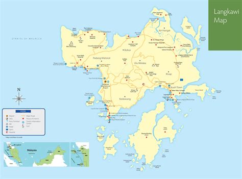 Langkawi Hotels And Sightseeings Map