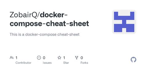 Github Zobairqdocker Compose Cheat Sheet This Is A Docker Compose