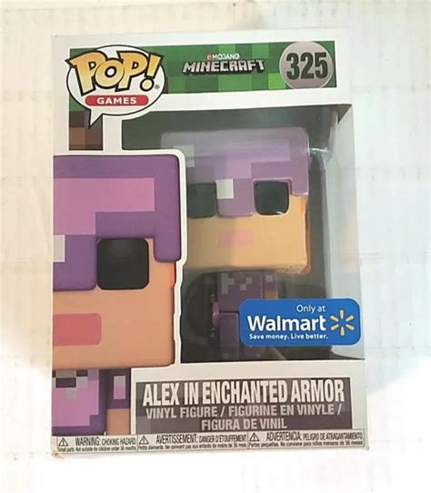 Funko Pop 325 Minecraft Alex In Enchanted Armor Vinyl Figure Walmart