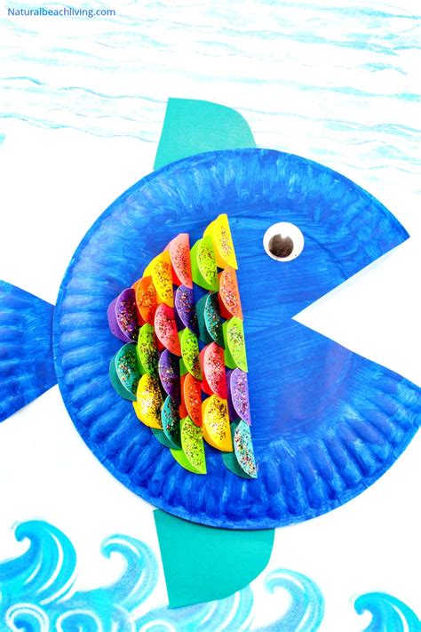 Super Cute Paper Plate Fish Craft For Kids Natural Beach Living