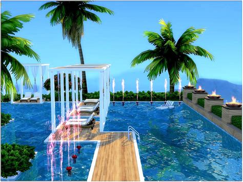Rooftop Pool The Sims 4 Catalog