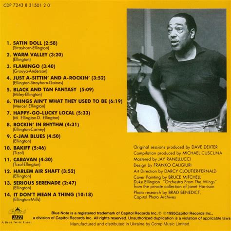 Duke ellington & his washingtonians. The Best Of Duke Ellington - Duke Ellington mp3 buy, full tracklist