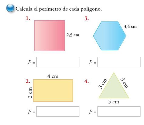 Calcula El Perímetro De Cada Polígono Brainlylat