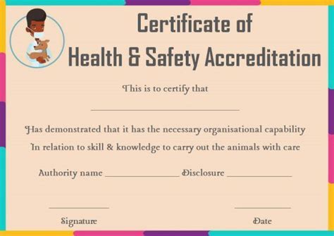 Pet Health Certificate Template Certificate Templates Certificate Of