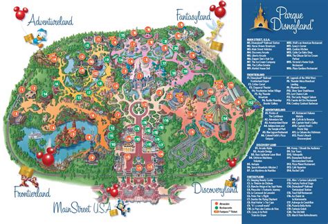 Mapa De Los Restaurantes Foro De Disneyland Paris