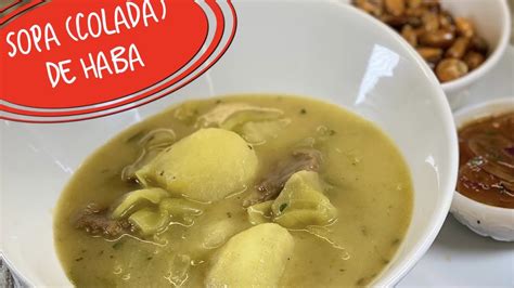 Sopa Colada De Haba Youtube