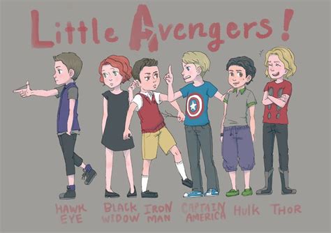 Little Avengers By D198 On Deviantart Baby Avengers Marvel