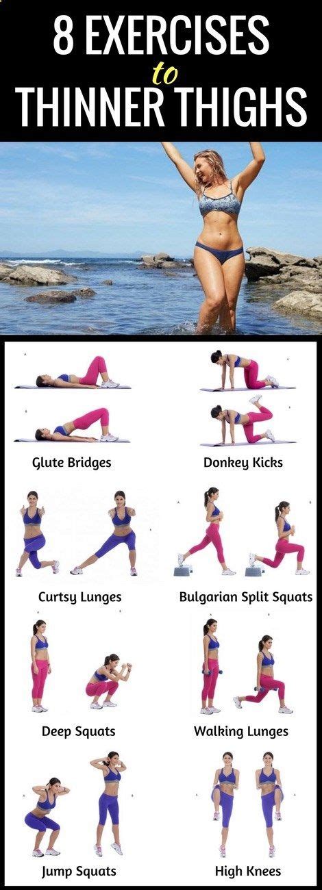 8 Best Exercises To Slimmer And Sexier Thighs Exercise Thinner